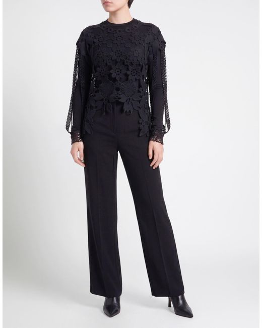 GRACE WELLER Black Charcoal Top Cotton