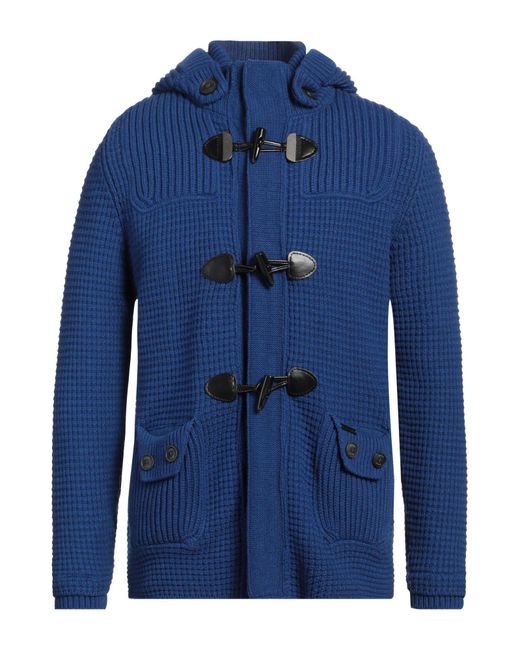 Bark Blue Coat Wool, Polyamide for men