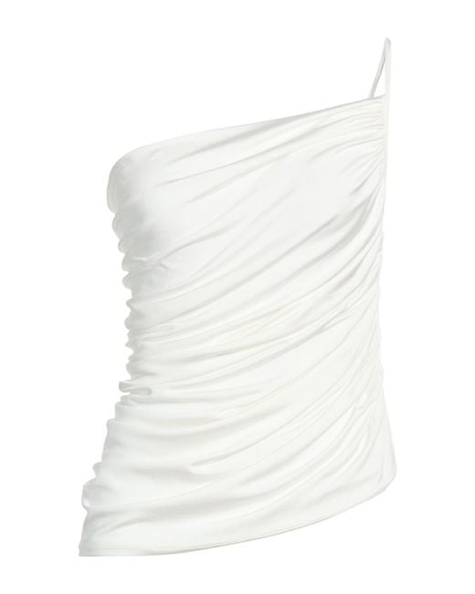 Magda Butrym White Top Viscose, Elastane