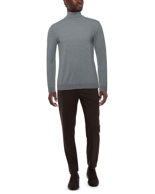 Daniele Alessandrini Gray Turtleneck Wool for men