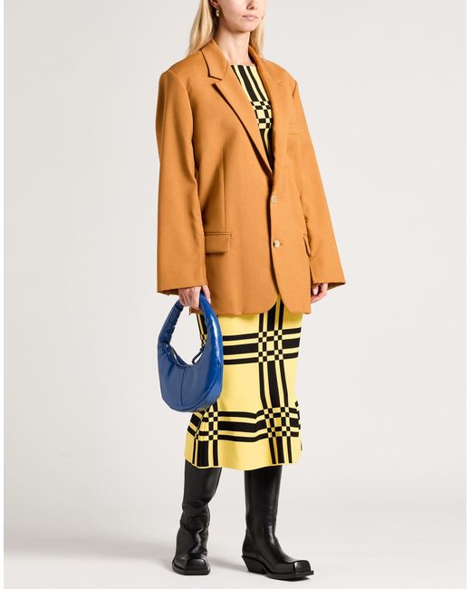 Marni Brown Blazer Virgin Wool, Mohair Wool