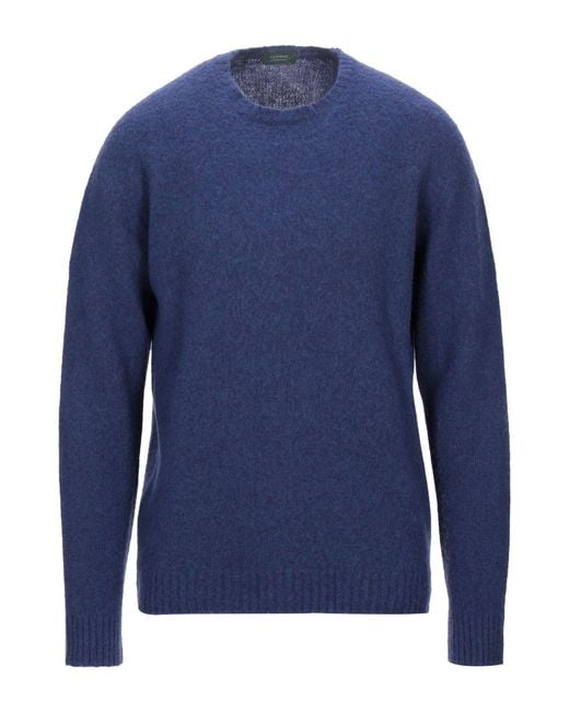 Zanone Blue Jumper for men