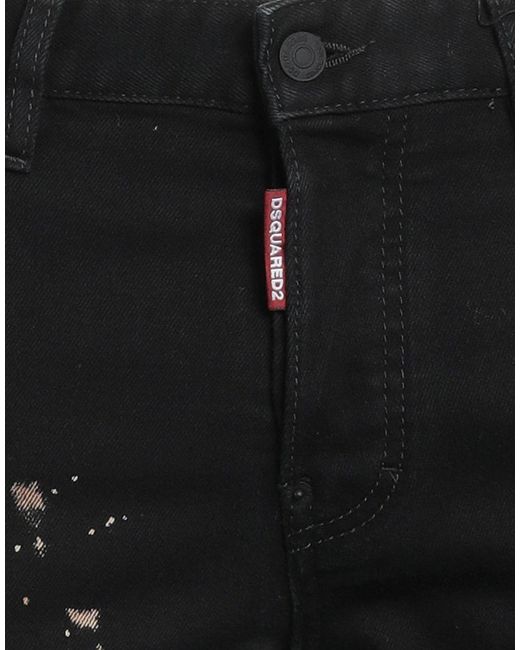 DSquared² Black Jeans Cotton, Elastane, Polyester for men