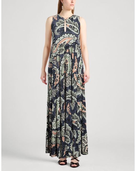 Siyu White Maxi Dress Polyamide, Elastane