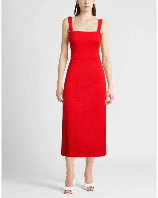 Tory Burch Red Midi Dress