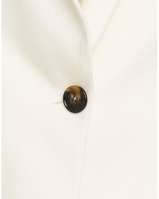 Alexandre Vauthier White Ivory Blazer Wool, Elastane