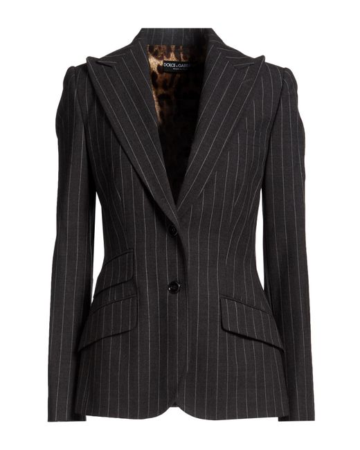 Dolce & Gabbana Black Blazer Virgin Wool, Elastane