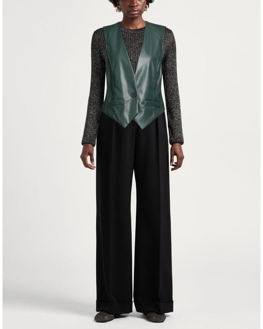 Dixie Green Dark Tailored Vest Polyester, Polyurethane