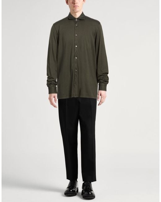 Fedeli Green Shirt for men