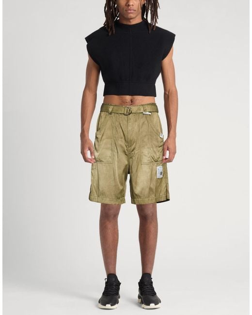 Maison Mihara Yasuhiro Green Shorts & Bermuda Shorts for men
