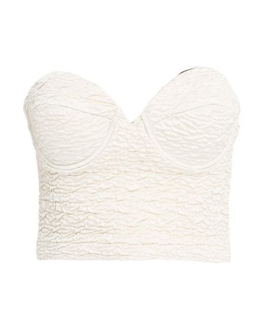 Lardini White Light Top Acetate, Nylon, Elastane
