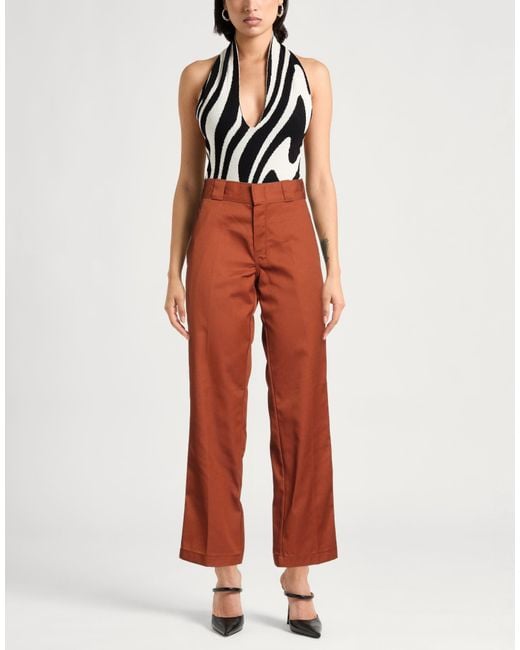 Dickies Red Pants Polyester, Cotton