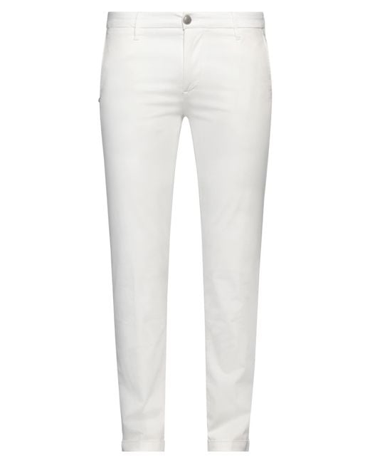 RE_HASH White Pants Cotton, Lyocell, Elastane for men