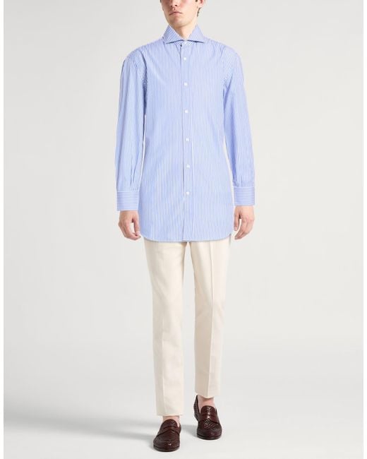 Brunello Cucinelli Blue Shirts for men