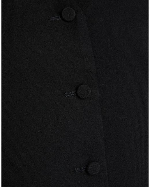 ANDAMANE Black Tailored Vest Polyester