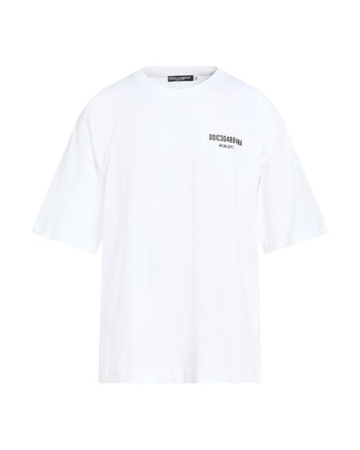 Dolce & Gabbana White T-Shirt Cotton for men