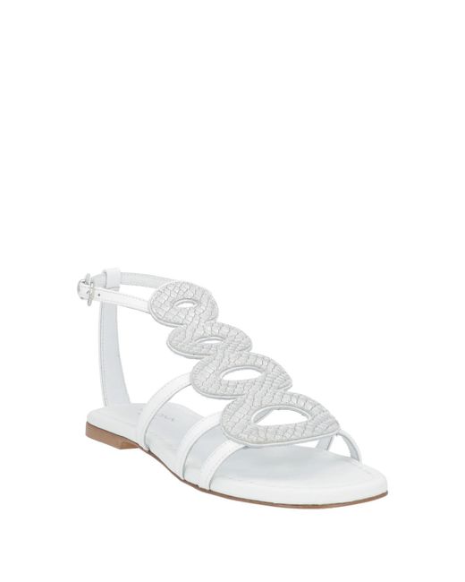 Baldinini White Sandals Leather