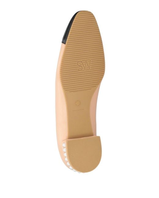 Stuart Weitzman Natural Blush Ballet Flats Leather