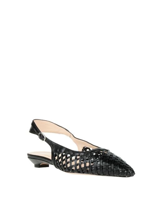 J.A.P. JOSE ANTONIO PEREIRA Black Ballet Flats