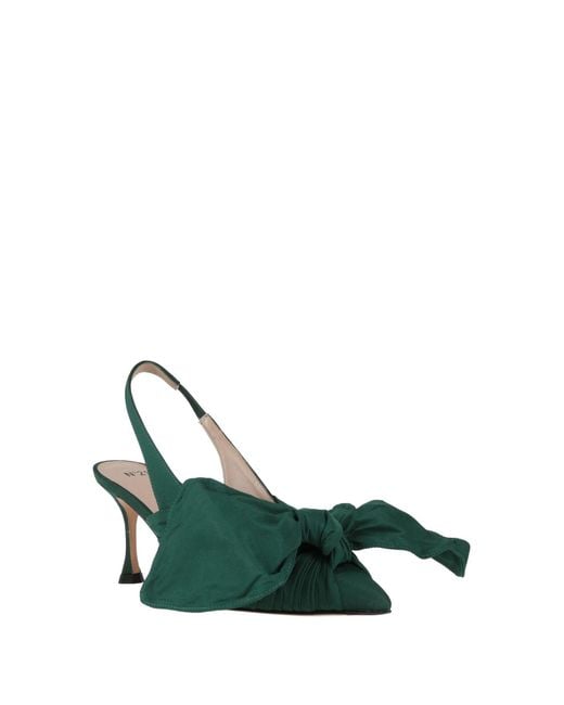 N°21 Green Pumps Textile Fibers