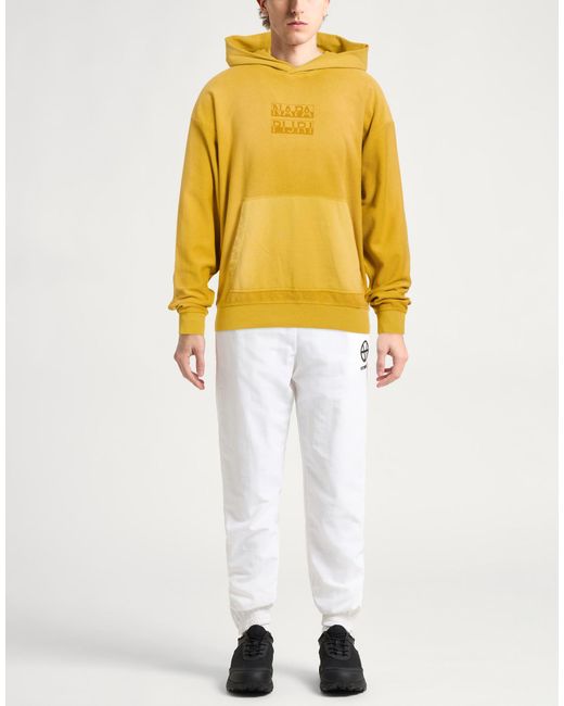Napapijri Yellow Sweatshirt Cotton for men