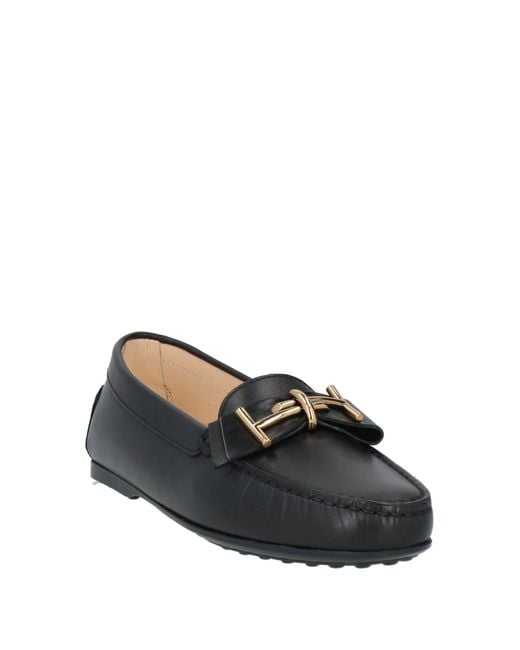 Tod's Black Loafers Leather