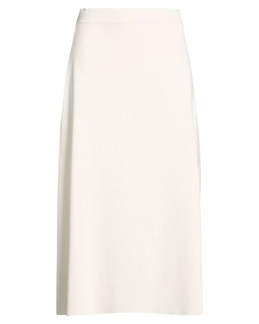 Gentry Portofino White Midi Skirt