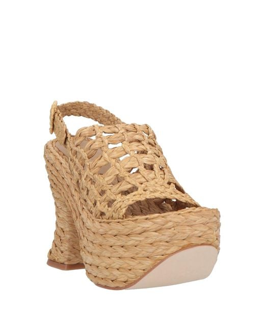 Paloma Barceló Sand Espadrilles Natural Raffia