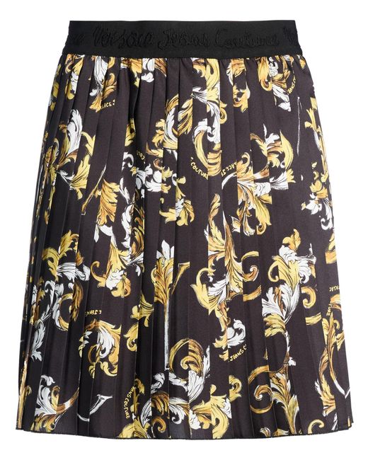Versace Jeans Couture Black Mini Skirt Polyester