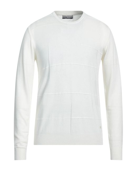 Yes Zee White Sweater for men