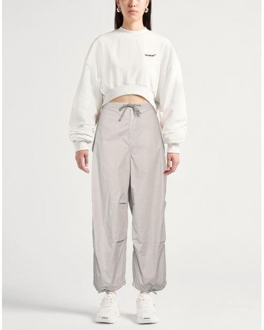 Autry Gray Pants Cotton, Polyester