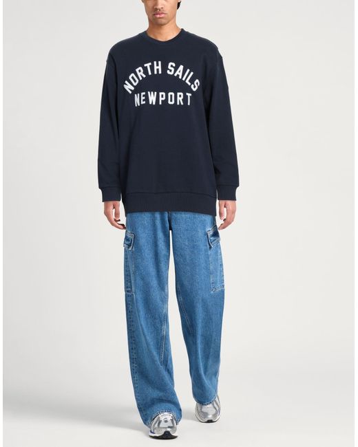 North Sails Blue Sweatshirt for men