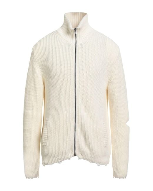 A PAPER KID Strickjacke in White für Herren