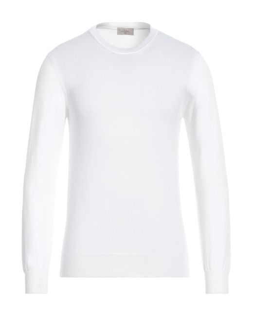Altea White Sweater Cotton for men
