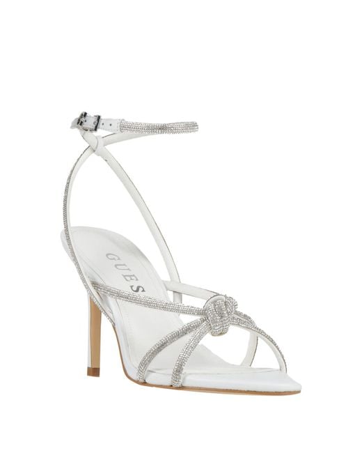 Guess White Sandals