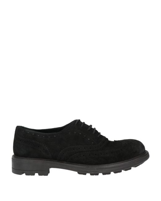 Roberto Botticelli Black Lace-Up Shoes for men