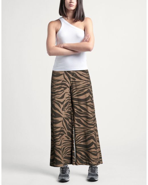 Please Brown Pants Cotton, Elastane