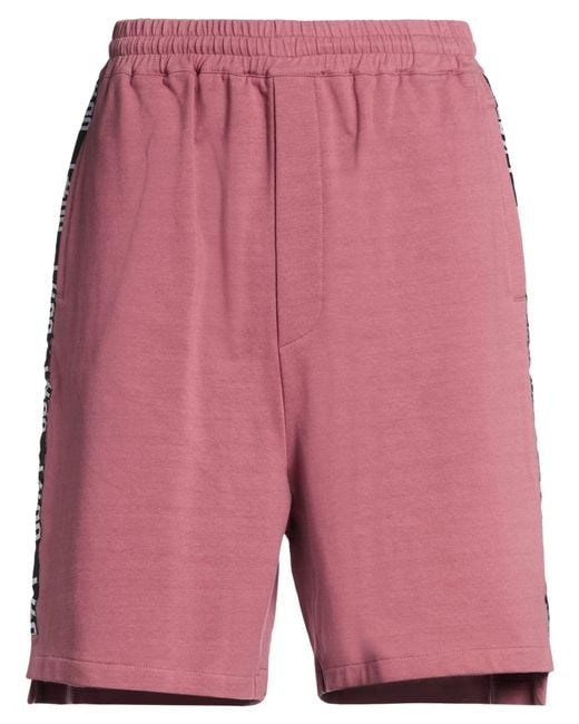 Bikkembergs Red Shorts & Bermuda Shorts Cotton, Elastane for men
