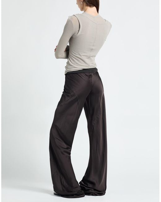 Rick Owens Black Pants Acetate, Viscose
