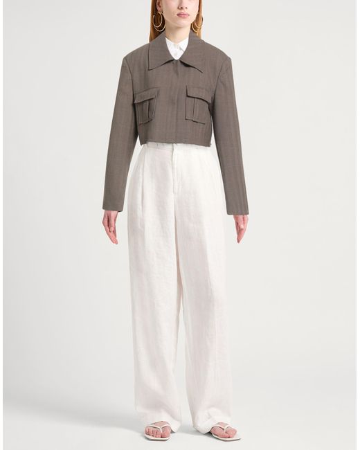 WEILI ZHENG Gray Jacket