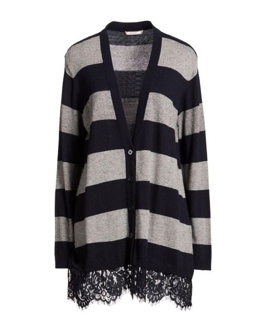Elena Miro Black Midnight Cardigan Acrylic, Polyamide, Viscose, Cashmere