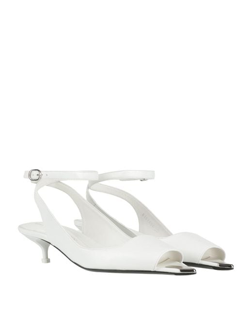 McQueen White Sandals