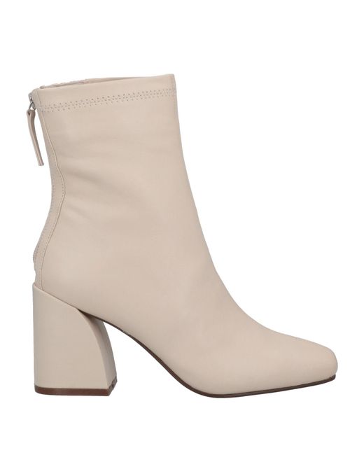 Steve Madden White Ankle Boots