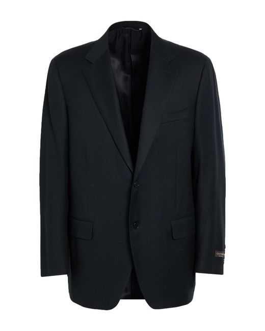 Canali Black Blazer Virgin Wool for men