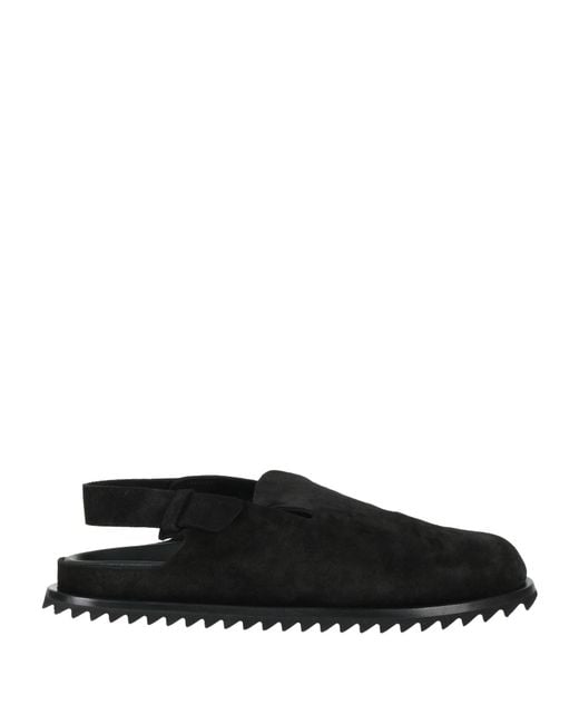 Officine Creative Black Mules & Clogs Leather for men