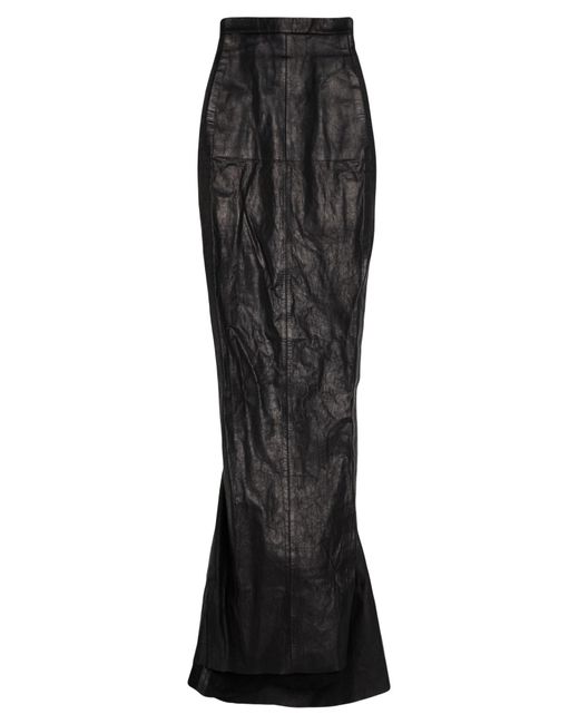 Rick Owens Black Maxi Skirt