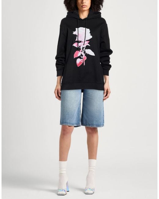 MSGM Black Sweatshirt Cotton