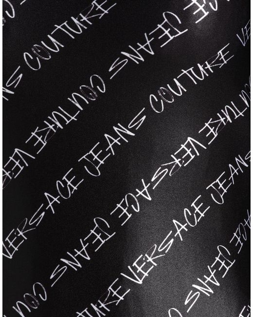 Versace Jeans Couture Black Bodysuit Polyester, Elastane