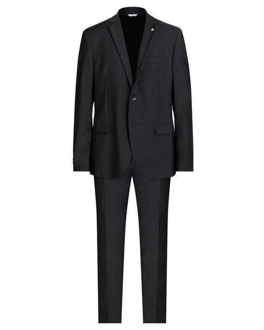 Manuel Ritz Black Suit for men