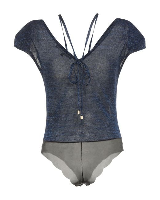 SIMONA CORSELLINI Blue Bodysuit